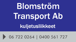 Blomström Transport Ab logo